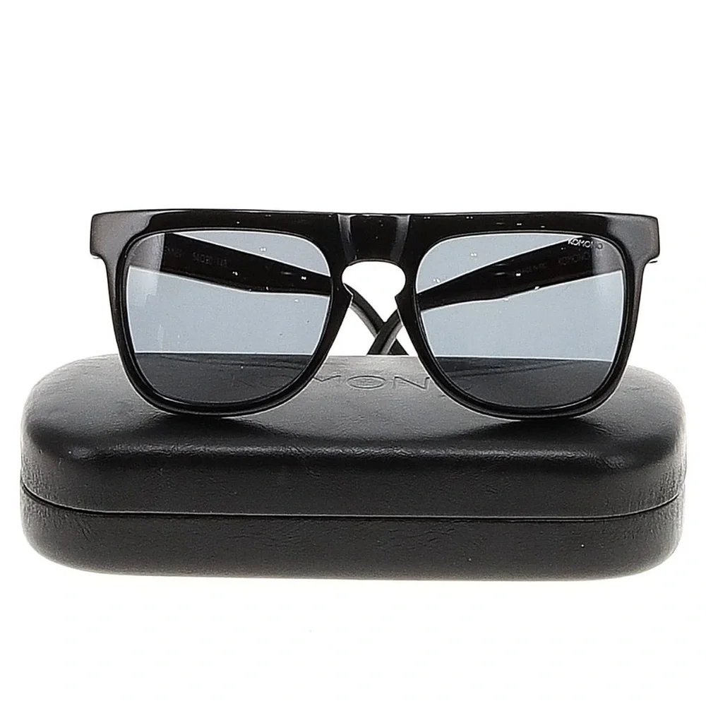 Komono Sunglasses NEW Black square frame Bennet glossy black